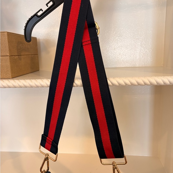 Ahdorned navy and res Crossbody Bag - Picture 2 of 5